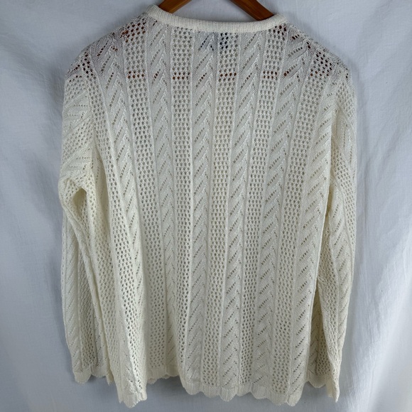 Elegant Cream Knit Sweater - Picture 4 of 4